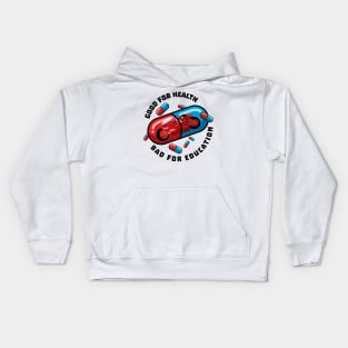 Akira pills - good for health bad for education Kids Hoodie